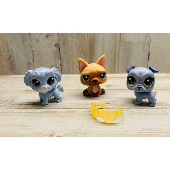 Littlest Pet Shop LPS Vintage Dog Puppy Lot EUC - Picture 1 of 3